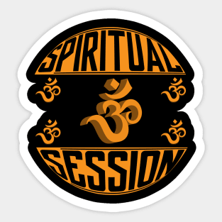 Spiritual Session Dot Om Sticker